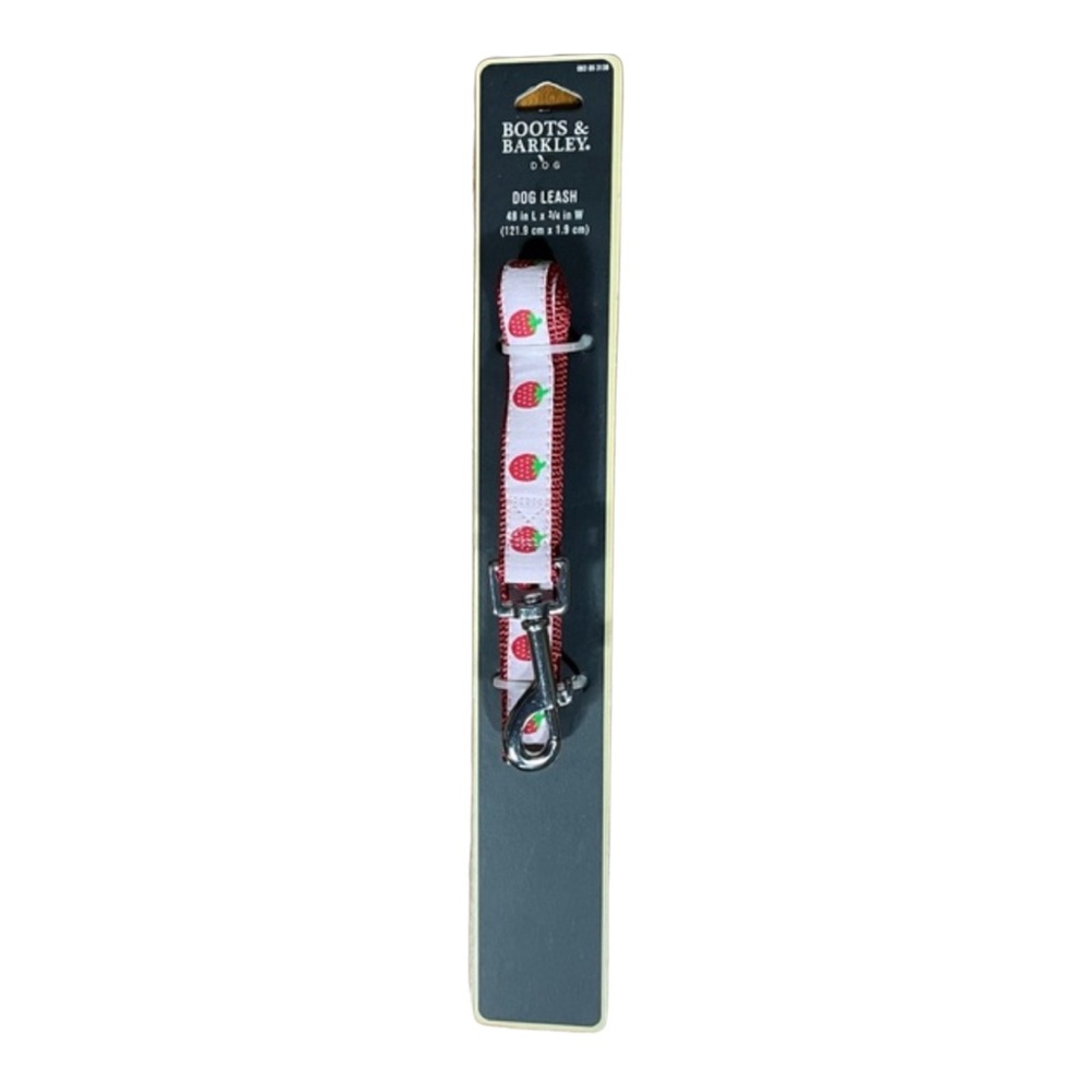 Boots & Barkley Dog Leash with Strawberries NWT